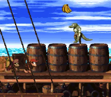 Donkey Kong Country 2 - Diddy's Kong Quest (Germany) (En,De) (Rev 1) screen shot game playing